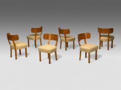  Nordiska Kompaniet Axel Einar Hjorth Nordiska Kompaniet Birch Rare Birka Chairs Sweden 1930s - 4281050