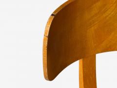 Nordiska Kompaniet Axel Einar Hjorth Rare Birka Chairs Birch Honey Sheepskin Sweden 1930s - 4563621