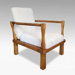  Nordiska Kompaniet Exceptional Pair of Gouged Pine Lounge Chairs Attributed to Axel Einar Hjorth - 2984155