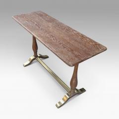  Nordiska Kompaniet Exceptional Pair of Tables in Limed oak with Brass by Nordiska Kompaniet - 3121062