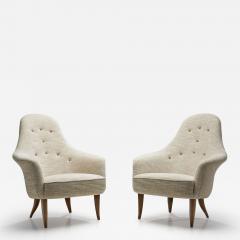  Nordiska Kompaniet Kerstin H rlin Holmquist Adam Easy Chairs for Nordiska Kompaniet Sweden 1950s - 4305725