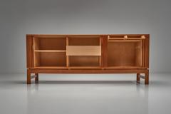  Nordiska Kompaniet Mid Century Sideboard with Brass Handles by Nordiska Kompaniet Sweden ca 1950s - 4776446