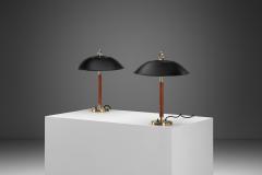  Nordiska Kompaniet Pair of B Brisborg Table Lamps for Nordiska Kompaniet Sweden Mid 20th Century - 4301403