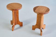 Nordiska Kompaniet Pair of Nordiska Kompaniet Stools Side Tables in Solid Pine Sweden 1940s - 3325587
