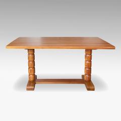  Nordiska Kompaniet Rare Table with Coined Legs in Solid Pine by Axel Einar Hjorth - 2795915