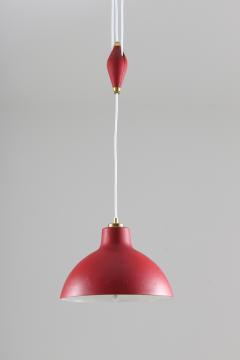  Nordiska Kompaniet Swedish Midcentury Pendant in Perforated Metal with Counterweight by NK - 803629