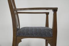  Norman Stacey Norman Stacey attributed An Arts Crafts Walnut High Armchair - 4185780
