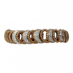  Novecentonovantanove 18K Gold and Diamond Bracelet from Italy - 4389237