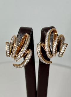  Novecentonovantanove 18K Gold and Diamond Earrings from Italy - 4388188