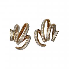  Novecentonovantanove 18K Gold and Diamond Earrings from Italy - 4389239