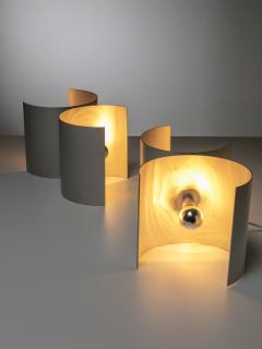  Nucleo Rare Pair of Aluminum Table Lamps by Nucleo Sormani - 4726940