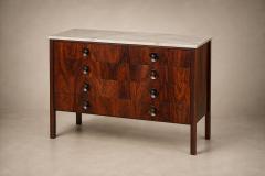  OCA Sergio Rodrigues Marquesa Chest of Drawers in Rosewood with Marble Top Oca - 4621540