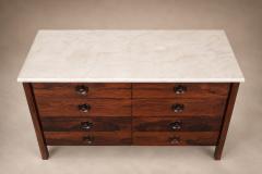  OCA Sergio Rodrigues Marquesa Chest of Drawers in Rosewood with Marble Top Oca - 4621547