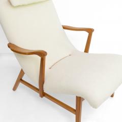  OPE OPE M BLER FAUX SHEEPSKIN LOUNGE CHAIR CIRCA 1950 J NK PING SWEDEN - 3184489