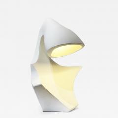  Oak Design Studios ECTO 1 White plaster table lamp - 3310271