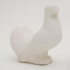  Oak Design Studios PAIR OF WHITE DOVES Cement sculptures for indoor or outdoor - 2864926