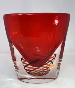  Oball Sommerso Spiral Murano Glass Vase - 2587054