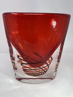  Oball Sommerso Spiral Murano Glass Vase - 2587055