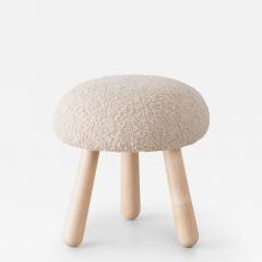  Object Refinery Wooly Ottoman in Natural Faux Lambswool Maple by Object Refinery - 3230387