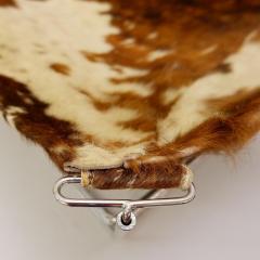  Odile Mir 1970s Cow Hide Chair By Odile Mir France  - 1715331