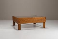  Officina Rivadossi Officina Rivadossi Coffee Table in Slavonian Oak Italy 1980s - 4321740