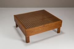  Officina Rivadossi Officina Rivadossi Coffee Table in Slavonian Oak Italy 1980s - 4321791