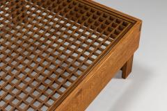  Officina Rivadossi Officina Rivadossi Coffee Table in Slavonian Oak Italy 1980s - 4321808