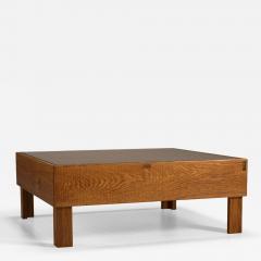  Officina Rivadossi Officina Rivadossi Coffee Table in Slavonian Oak Italy 1980s - 4325604