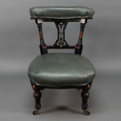  Ogdens Of Manchester Ogdens Of Manchester An Aesthetic Movement Ebonized Parcel Gilt Nursing Chair - 4185782