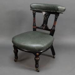  Ogdens Of Manchester Ogdens Of Manchester An Aesthetic Movement Ebonized Parcel Gilt Nursing Chair - 4185783