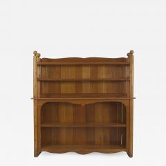  Old Hickory Furniture Co American Old Hickory style 1950s Pine 2 Section Back Bar Cabinet - 649032