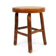  Old Hickory Furniture Co Old Hickory Round Oak Stools - 4272379