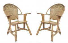  Old Hickory Furniture Co Set of 6 Old Hickory Ash Wood Dining Chairs - 726295