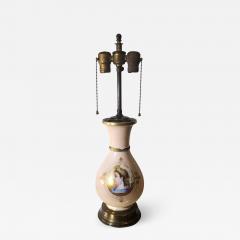  Old Paris Antique Old Paris Porcelain Neoclassical Portrait Lamp - 1721991