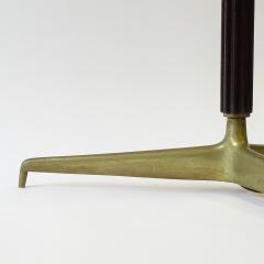  Oluce Giuseppe Ostuni Grissinato Wood and Brass Floor Lamp for Oluce Italy 1950s - 3865807