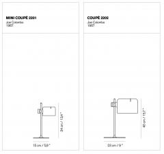  Oluce Joe Colombo Model 2201 Mini Coup Table Lamp for Oluce - 2541882