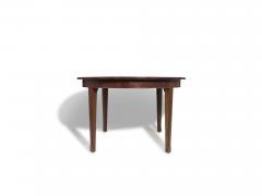  Omann Jun M belfabrik A S Omann Jun Brazilian Rosewood Starburst Round Dining Table with Center Leaf  - 4380157