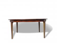  Omann Jun M belfabrik A S Omann Jun Brazilian Rosewood Starburst Round Dining Table with Center Leaf  - 4380161