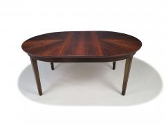  Omann Jun M belfabrik A S Omann Jun Brazilian Rosewood Starburst Round Dining Table with Center Leaf  - 4380162