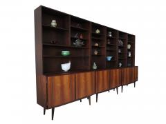 Omann Jun M belfabrik A S Three Omann Jun Mid century Danish Cabinets with Bookcase Hutches Wallunit - 4463400