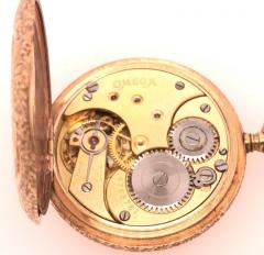  Omega 14 Karat Yellow Gold Omega Grand Prix 1900 Pocket Watch - 2788895