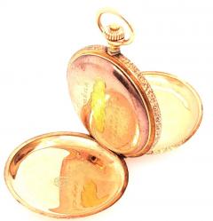  Omega 14 Karat Yellow Gold Omega Grand Prix 1900 Pocket Watch - 2788896