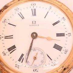  Omega 14 Karat Yellow Gold Omega Grand Prix 1900 Pocket Watch - 2788900