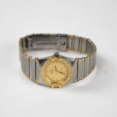  Omega Omega Constellation Two Tone Watch w Diamond Bezel 23mm - 4486598
