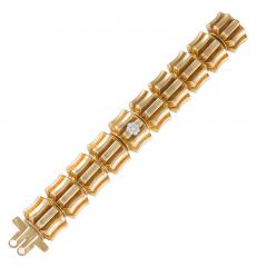  Omega Omega Mid 20th Century Diamond and Gold Watch Bracelet - 684507