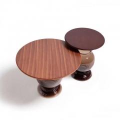  Opera Oleas Blown Glass Table with Wooden Top - 4731883