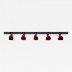  Orange Furniture ATELIER LEATHER AND IRON COAT RACK RED - 1203535