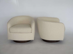  Orange Furniture PAIR OF MILO BAUGHMAN STYLE SWIVEL CHAIRS - 1412993