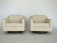  Orange Furniture Pair of Milo Baughman Style Swivel Chairs - 386892