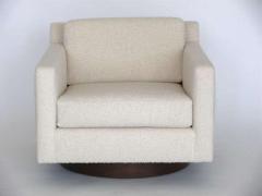  Orange Furniture Pair of Milo Baughman Style Swivel Chairs - 386896